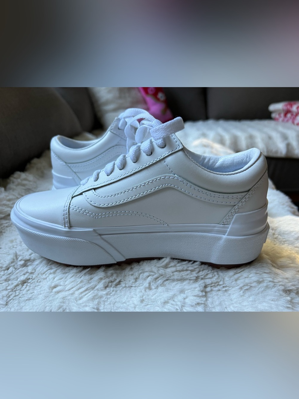Vans Leather Old Skool Stacked Platform women's size 5 - Picture 5 of 14